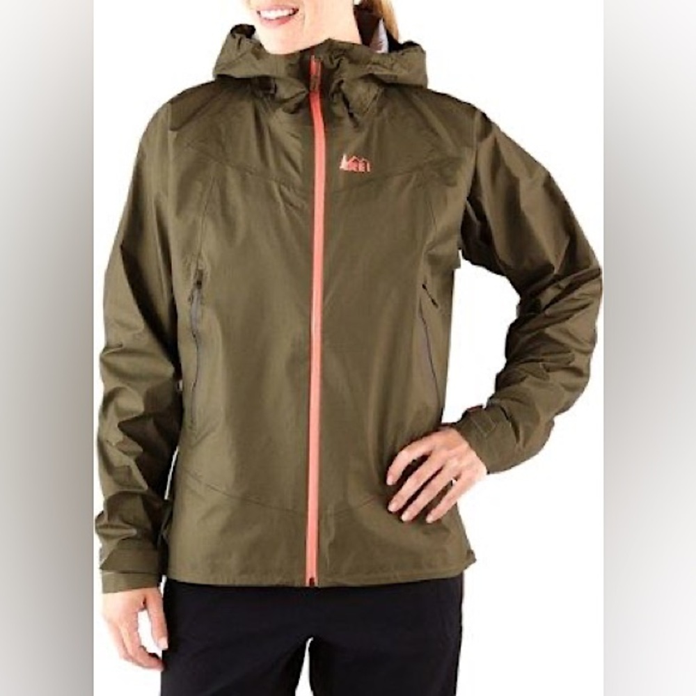 REI women’s waterproof rain jacket